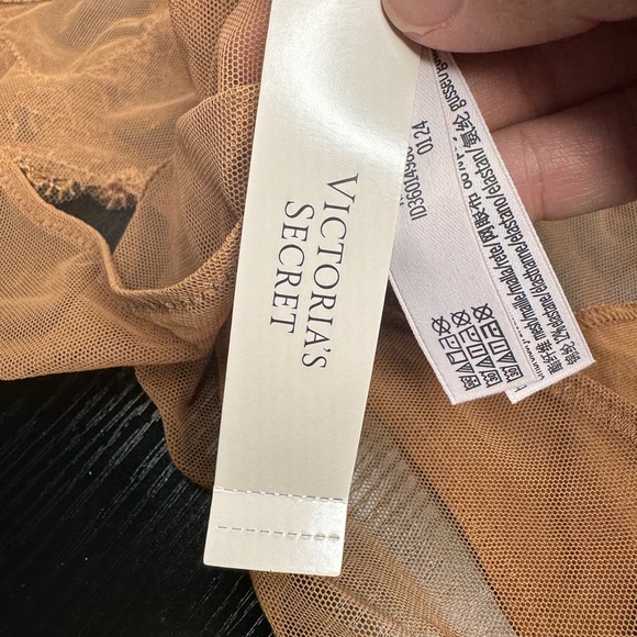 Victoria's Secret Boho Floral Embroidery Brazilian Panty Brown - Picture 4 of 7